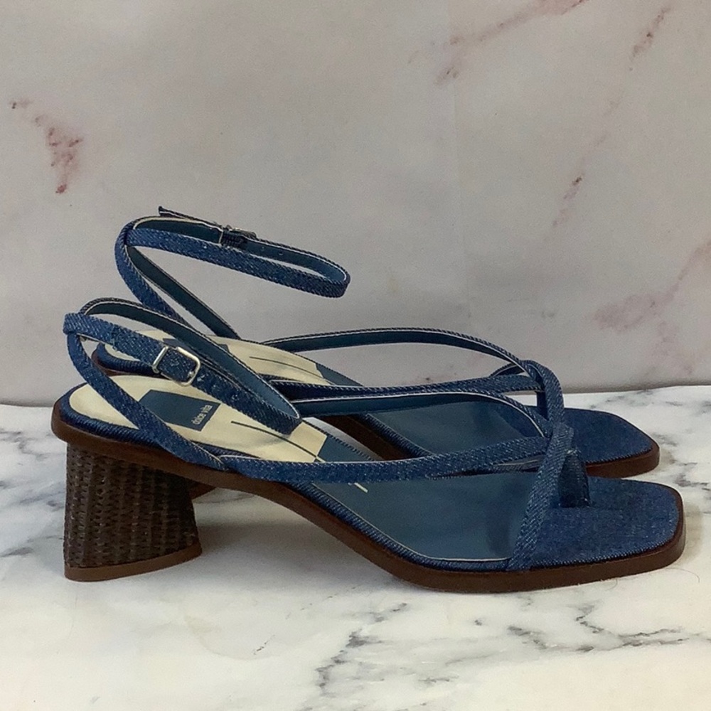 NWT Dolce Vita Sandals Blue Denim Banita Size 8 US - Picture 6 of 7